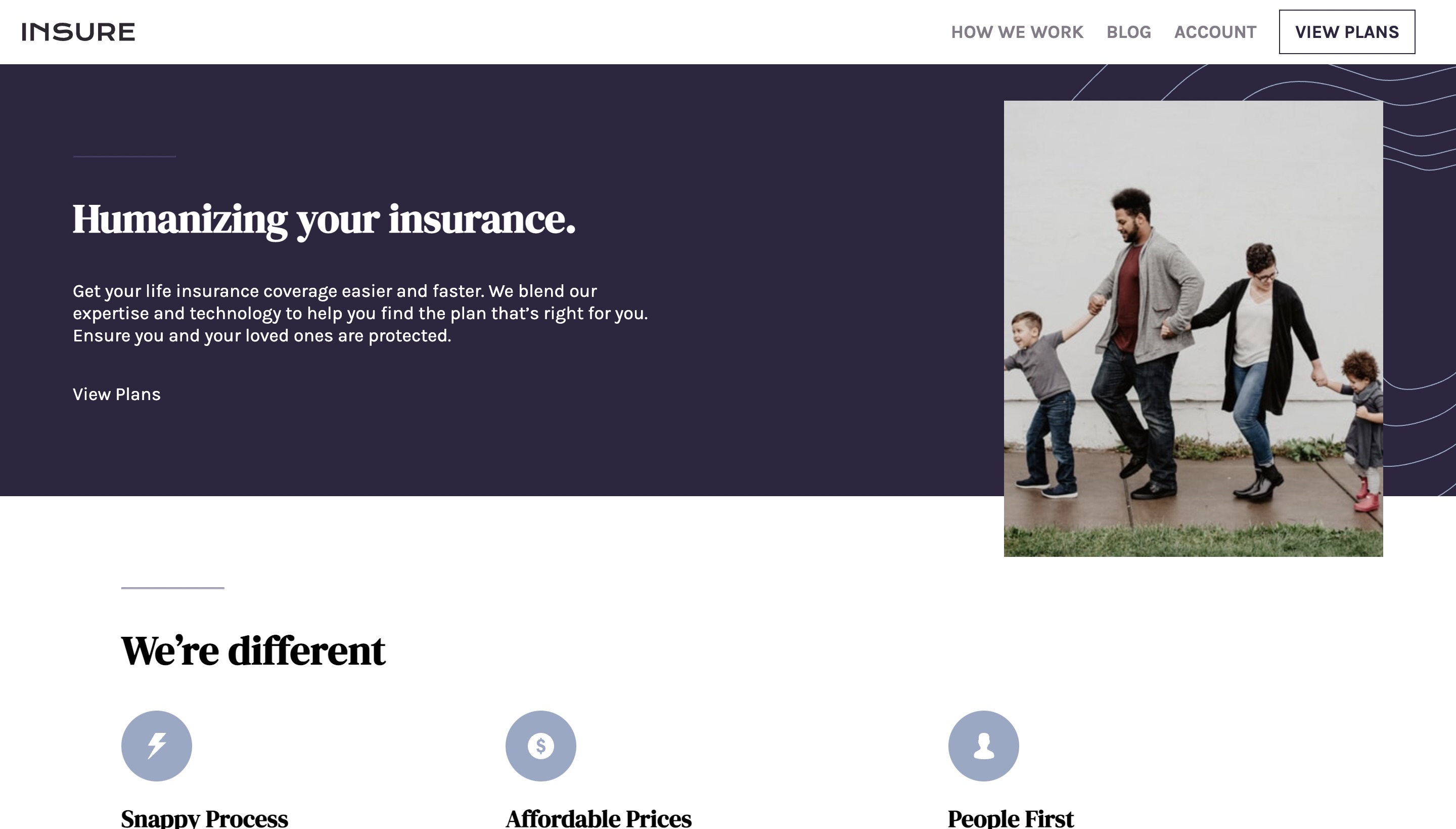 Insure Landing Page